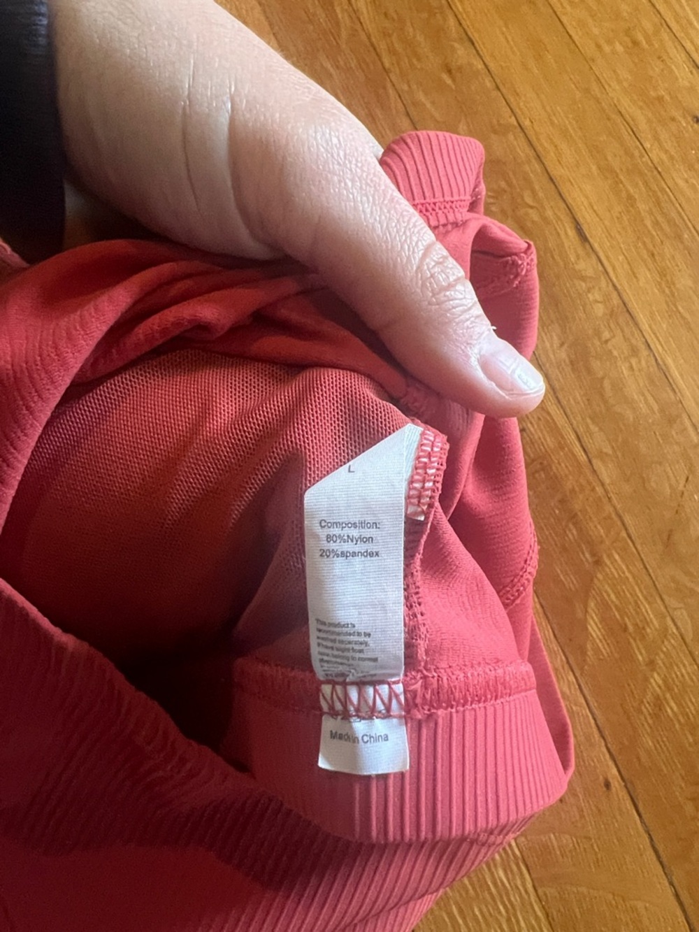 Red Ribbed Crop Tank Top - Picture 2 of 5